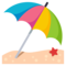 Umbrella on Ground emoji on Emojione